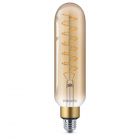 Philips Classic LED Giant Vintage Tubular E27 T65 6.5W 820 Dorée | Extra Blanc Chaud - Dimmable - Substitut 40W