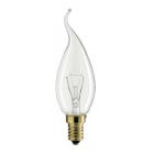 Philips Incandescent Bent-Tip Candle 25W E14 230V BXS35