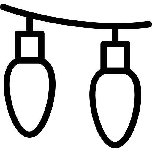 Icon mit hängenden Lampen