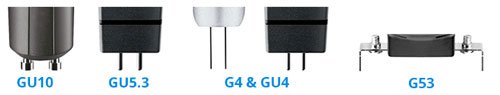 GU10 LED-lampor
GU5.3 / MR16 LED Lampor
G4/GU4 LED-lampor
G53 / GX53 (AR111) LED-lampor