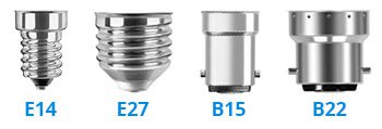 E27 LED-lampor
E14 LED-lampor
B22 LED-Lampor